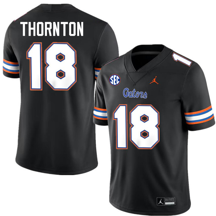 #18 Bryce Thornton Gators Jersey,Florida Gators College Football Jerseys Stitched-Black